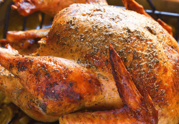 crispy skin turkey roast under weber grill