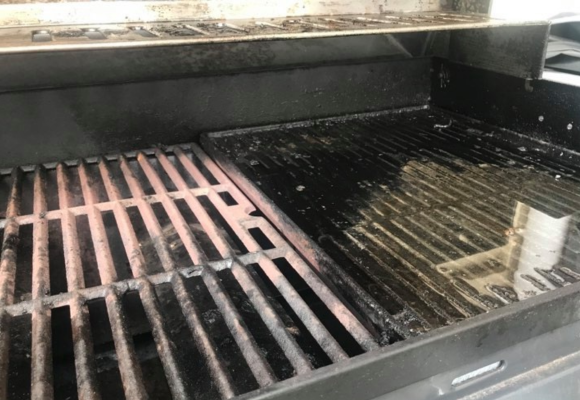 results of mold on our smoker grill after