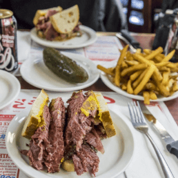 smoked meat on plate