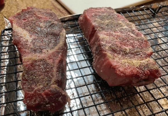 dry brined meat steak