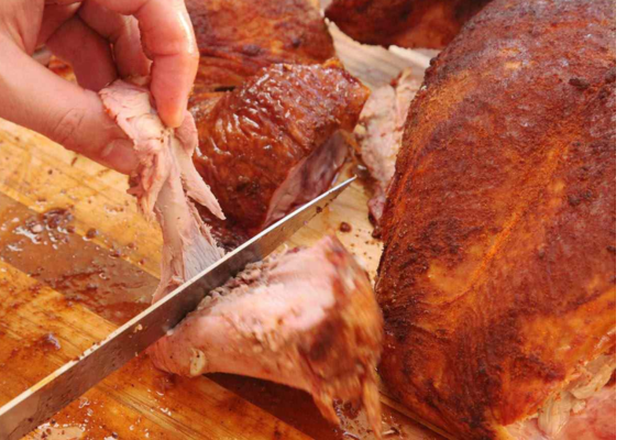 experience with the use of ash wood to cook turkey